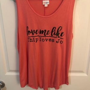 Coral LLR tank top